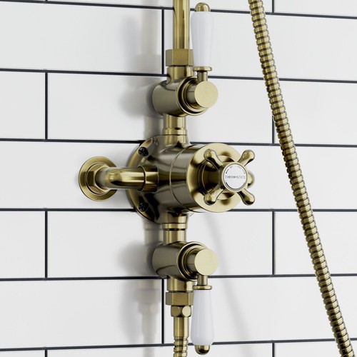 Triple shower valve outlet - shower, 2-outlet