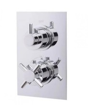 Chrome Dual Outlet Concealed